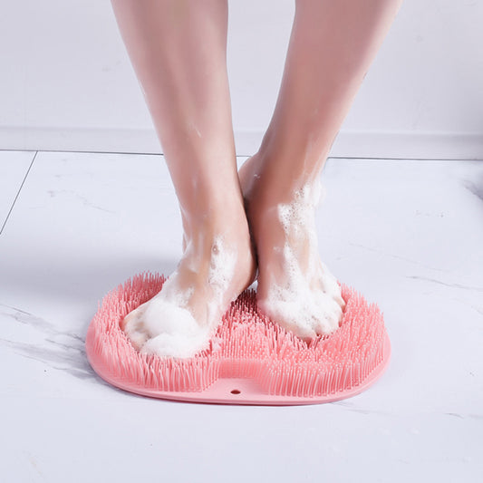 Foot Washing Brush Silicone Bath Foot Massage Pad Mat