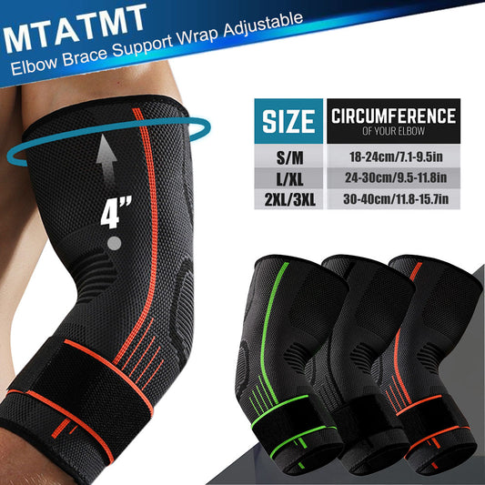 Elbow Brace Adjustable Support Wrap Sports Injury Recovery